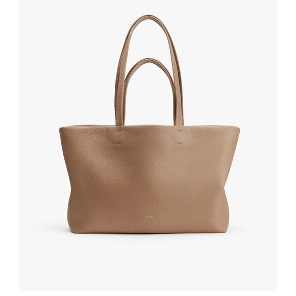 Cuyana Bags New Cuyana Small Easy Tote Cappuccino Pebbled Leather